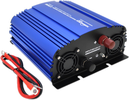 Інвертор напруги Tommatech MS-1200 1200W з апроксимованою синусоїдою, 2 запобіжники,