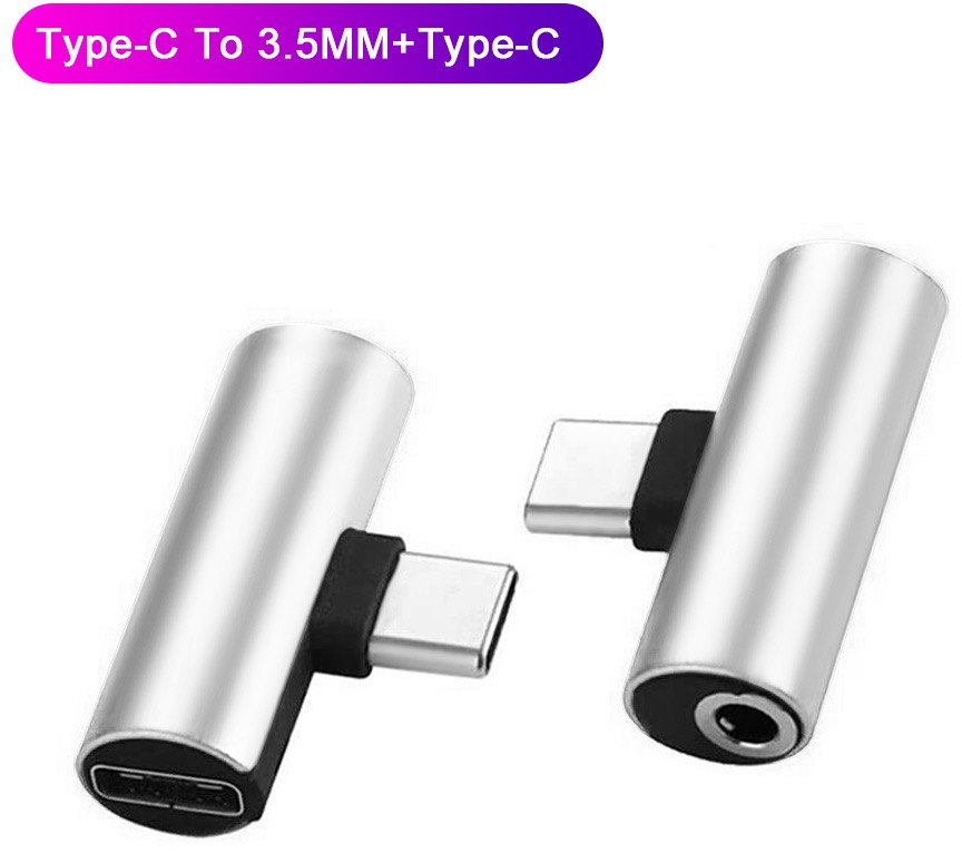 Перехідник XoKo USB Type-C  AUX mini jack 3.5 мм 2 в 1 (AC-205-SL