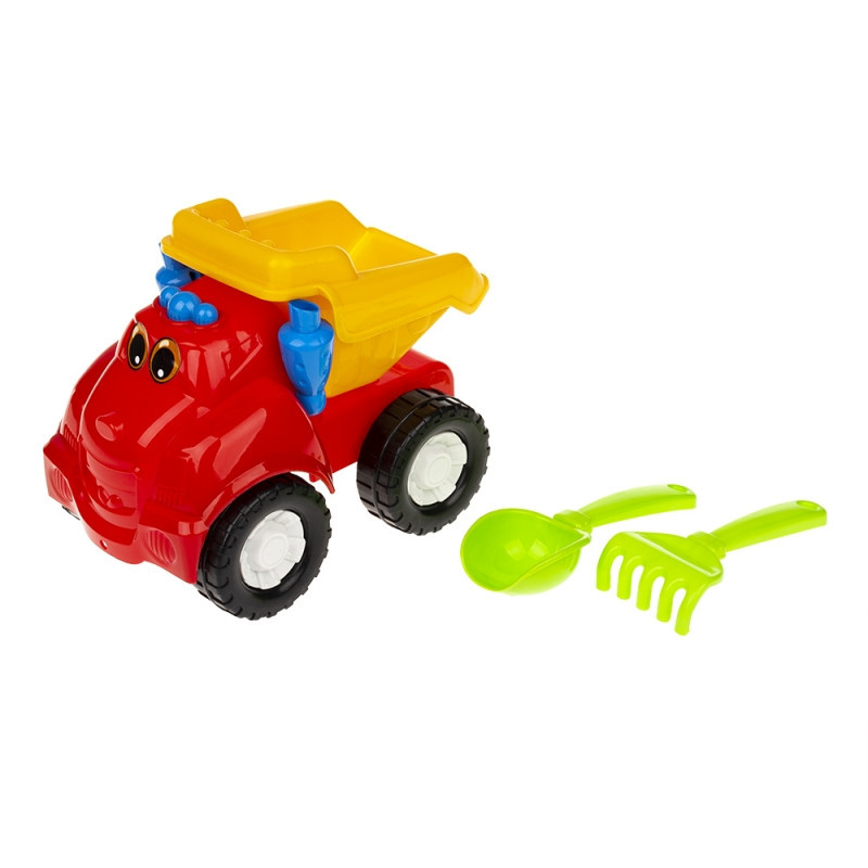 Набір для пісочниці Colorplast 0121 Red Самоскид Смайл