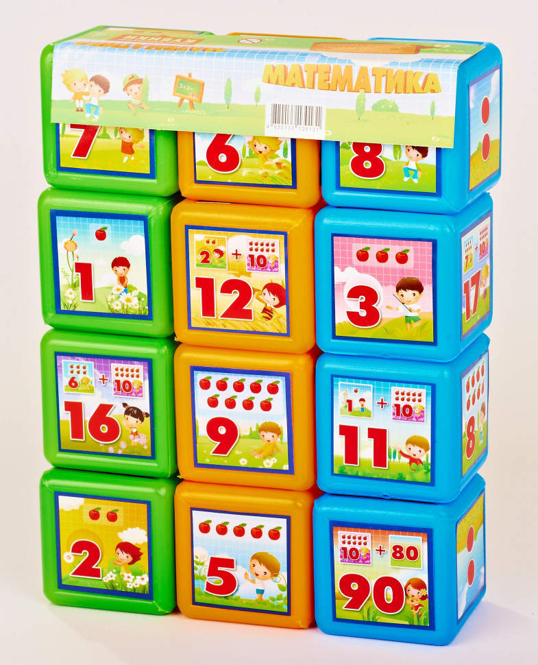 Розвиваюча іграшка для малюків MToys 09052 Математика 12 шт. у наборі
