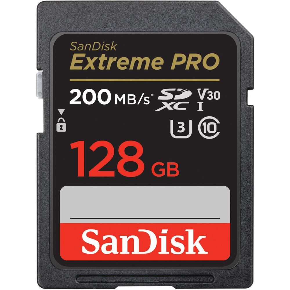 Карта памяті SanDisk 128 GB SDXC UHS-I U3 V30 Extreme PRO (SDSDXXD-128G-GN4IN)