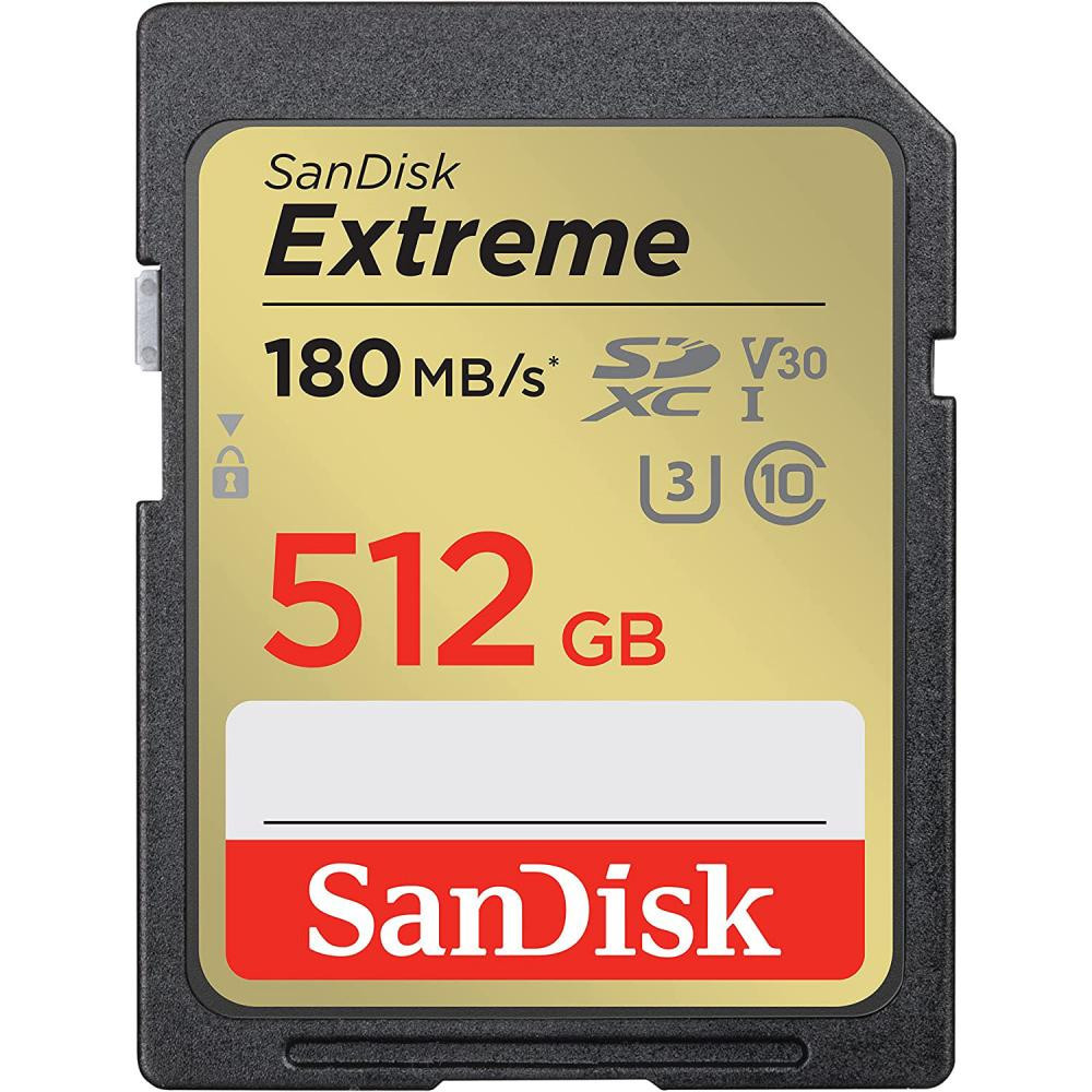 Карта памяті SanDisk 512 GB SDXC UHS-I U3 V30 Extreme (SDSDXVV-512G-GNCIN)