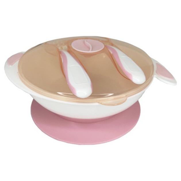 Тарілка для годування Mega Zayka MGZ-0109 Peach 350 мл Mega Zayka - купити в Україні