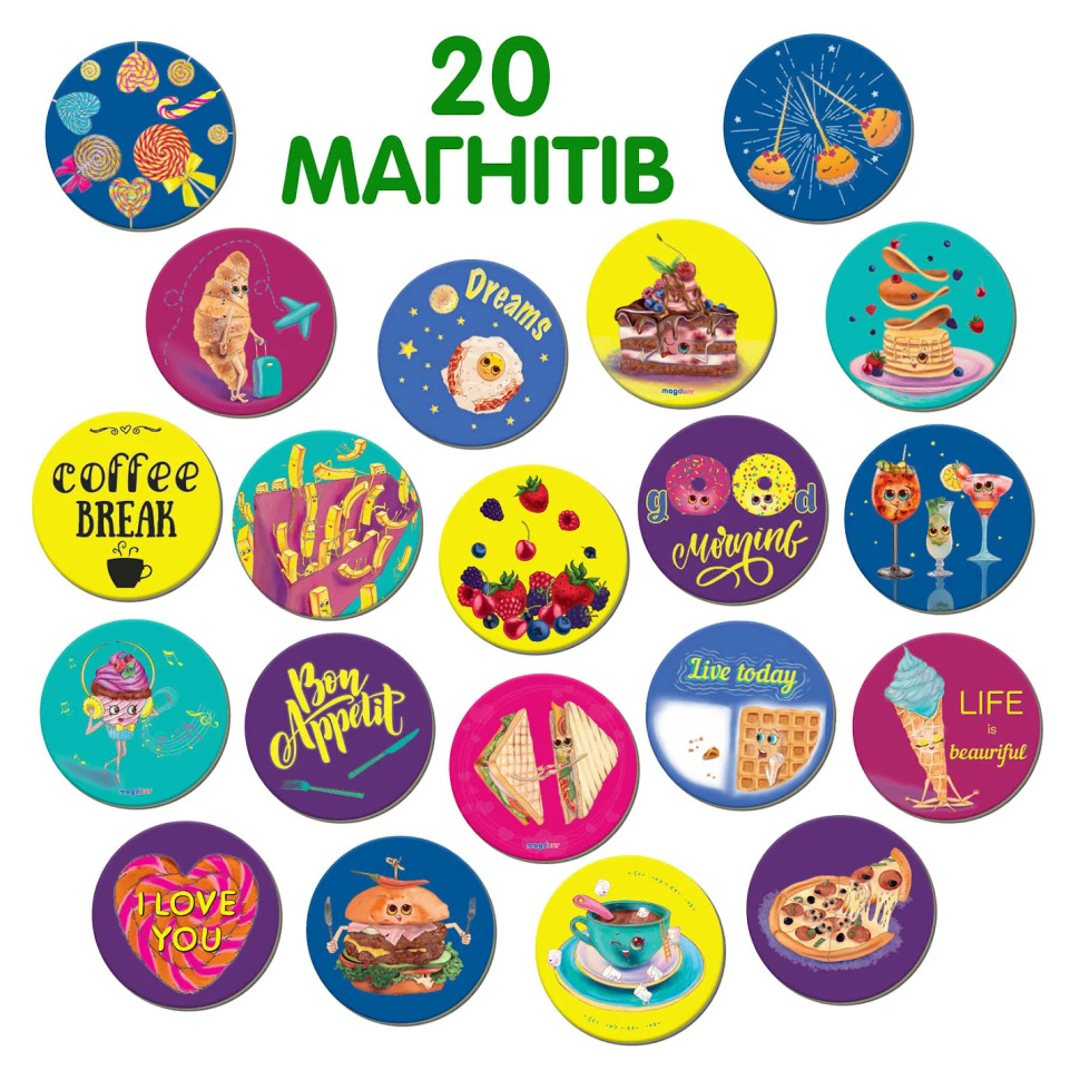 Набір магнітів Magdum ML4031-53 EN Happy moments