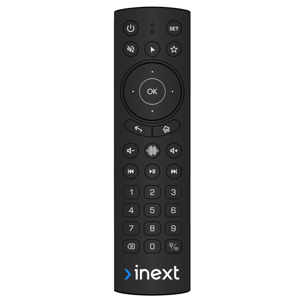Пульт для медіаплеєра iNeXT Air (голосовий пошук, гіроскоп, підсвічування)