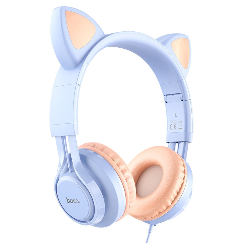 Накладні навушники Hoco Cat ear W36 Dream Blue