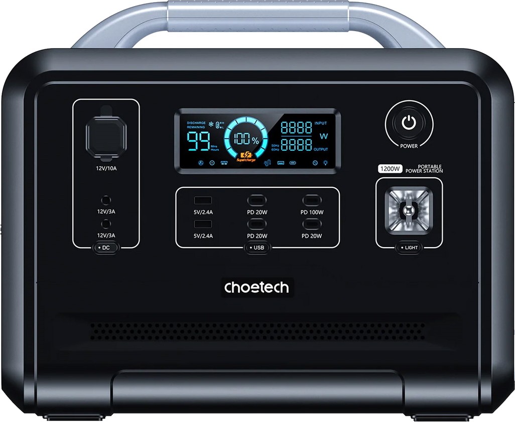 Зарядна станція Choetech Portable Power Station 1200W Black (BS005)
