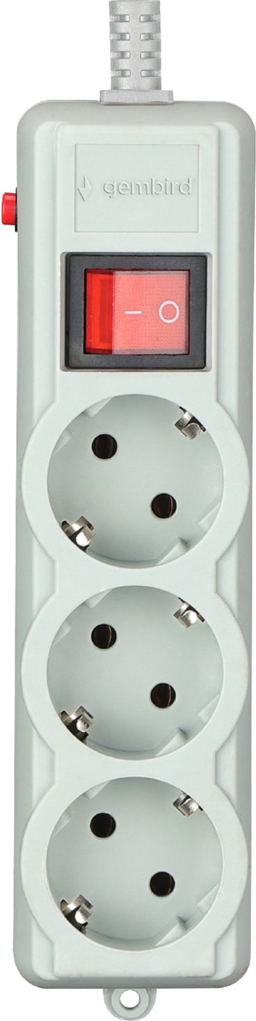 Мережевий фільтр Gembird SPG3-G-10G-PRO White 3м 3 розетки Gembird - купити в Україні
