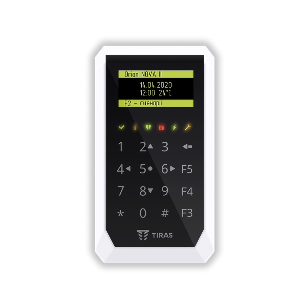 Клавіатура для сигналізації Tiras K-PAD OLED для керу. охорон. сис. Orion NOVA II