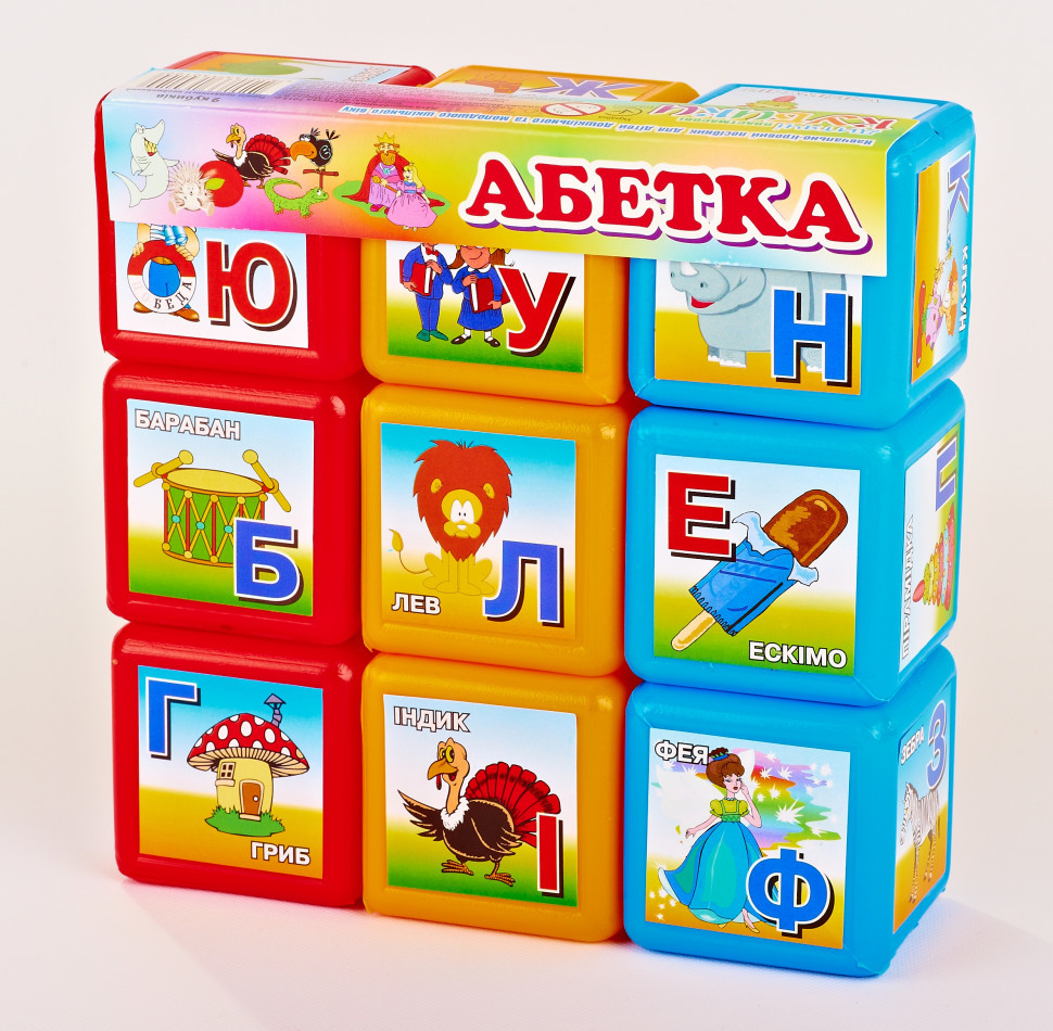 Ігрові кубики MToys 06041 Абетка 9 шт.