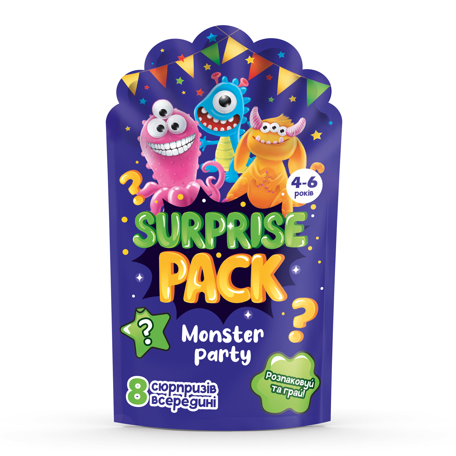 Набір для творчості Vladi Toys VT8080-03 набір сюрпризів Monster party