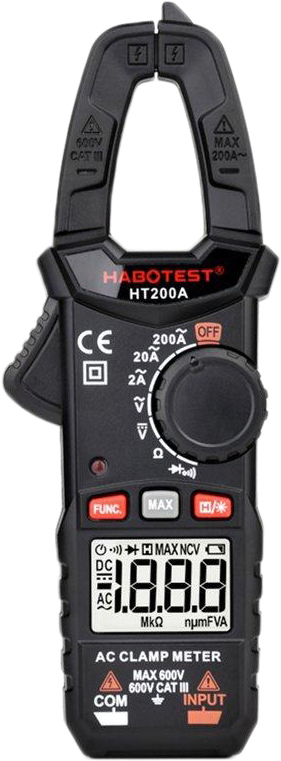Струмовимірювальні кліщі Habotest AC600В/200A, DC600В (HT200A) Habotest - купити в Україні