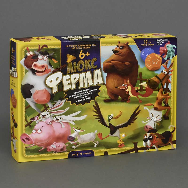 Настільна гра Danko Toys G-FL-01-02 Ферма Люкс, українською мовою Danko Toys - купити в Україні