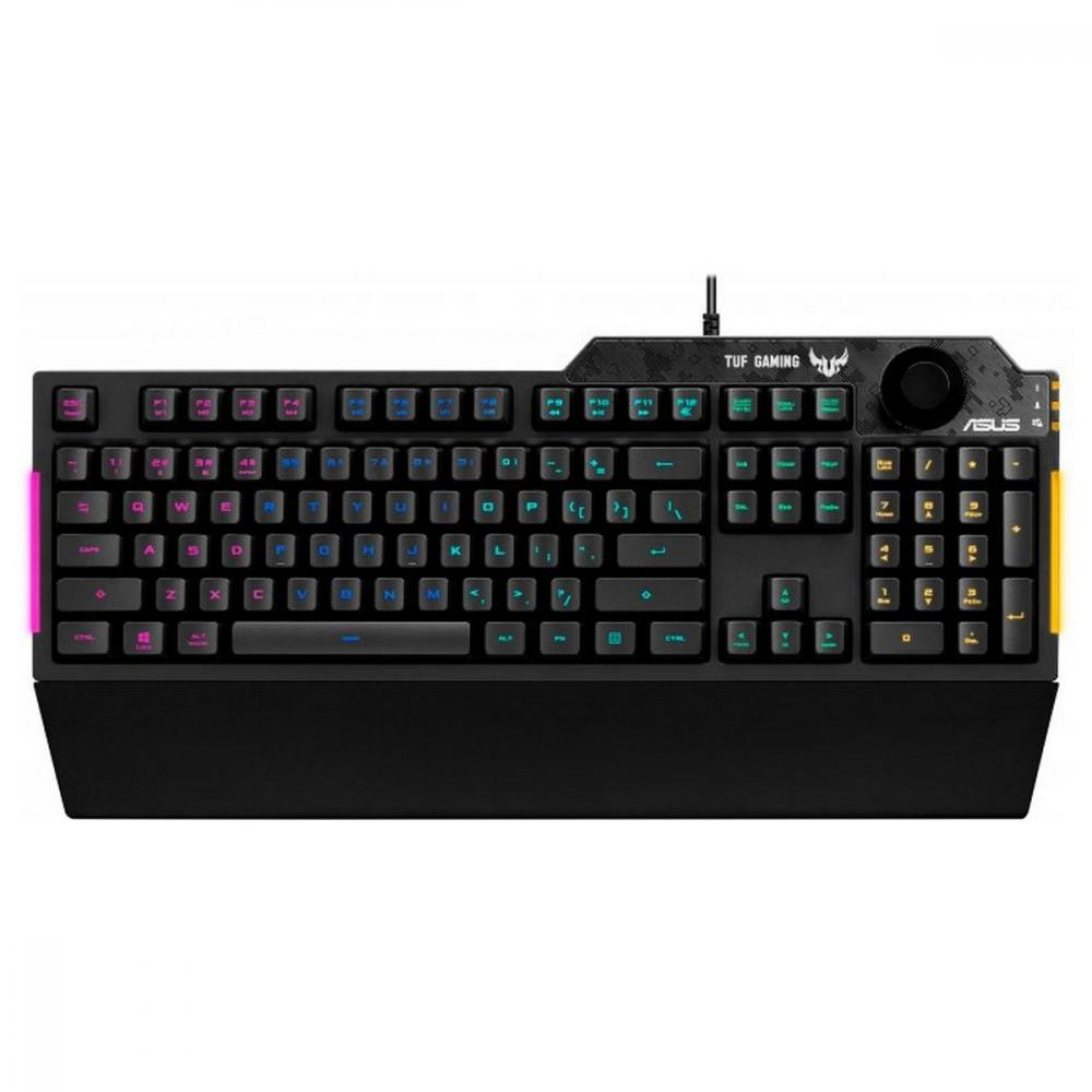 Клавіатура Asus TUF Gaming Black RGB (90MP01X0-BKMA00) (ENG/UKR/RU)