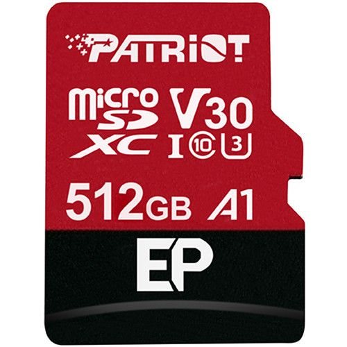 Карта памяті Patriot microSDXC EP Series 512GB Class 10 UHS-I (U3)