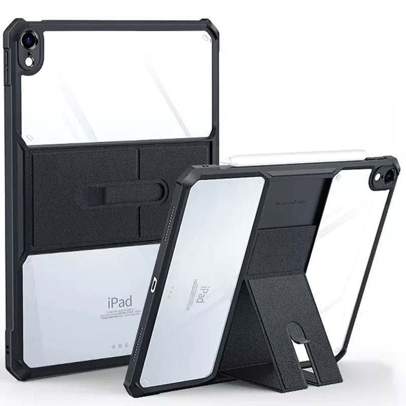 Накладка для планшета Xundd Stand TPU + PC для Apple iPad 10th 2022/2024 10.9/iPad 2025 Black з посиленими кутами та підставкою