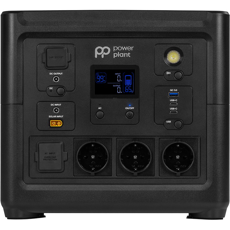 Зарядна станція PowerPlant HS800 Black 835.2Wh, 232000mAh, 1000W