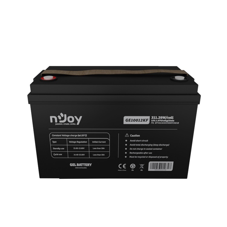 Акумулятор для ДБЖ NJOY GE10012KF 12V 100AH (BTVGCAHOCHKKFCN01B) Black NJOY - купити в Україні