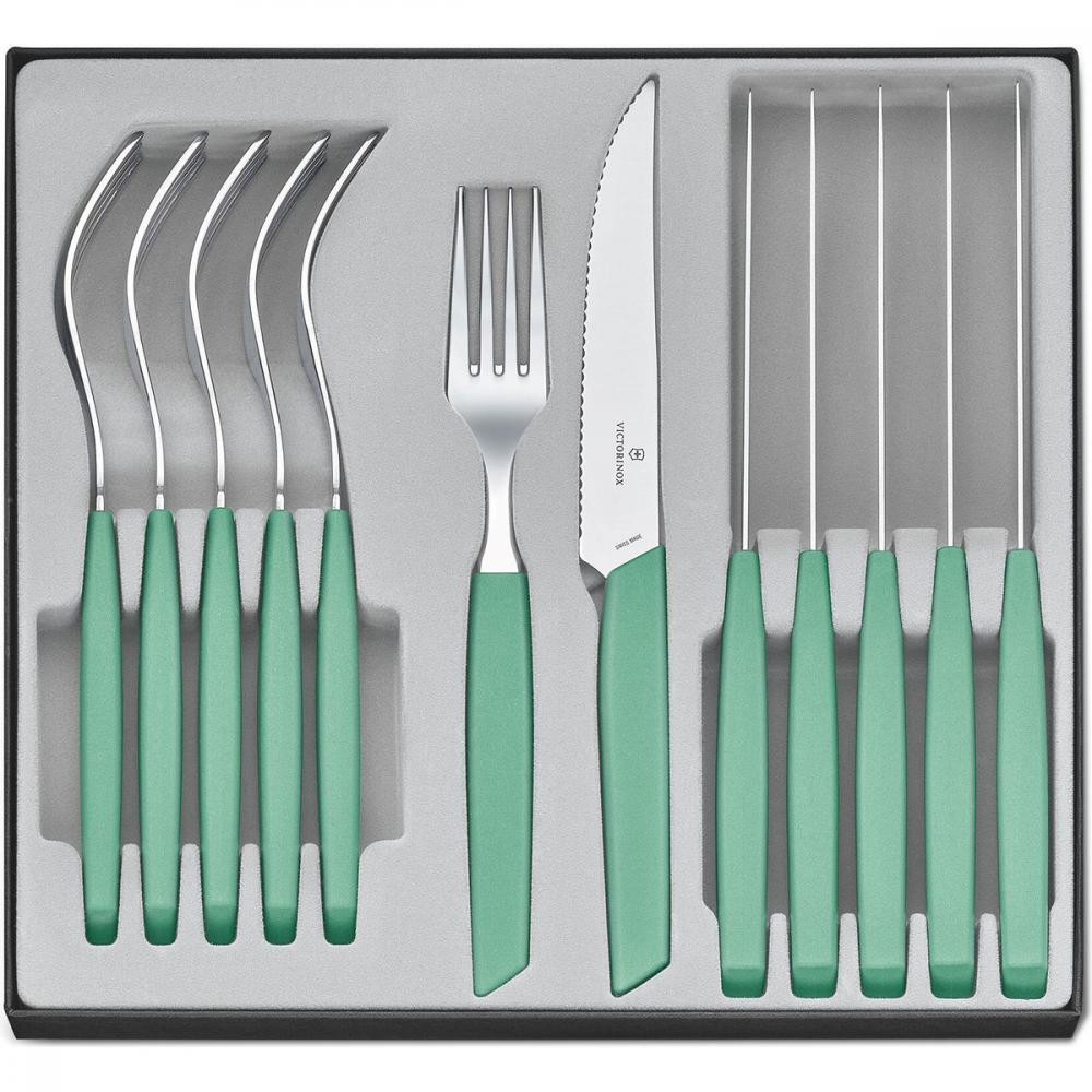 Набір столових приборів Victorinox Swiss Modern Table Set Vx69096.12W41.12 Mint Green 12шт Victorinox - купити в Україні