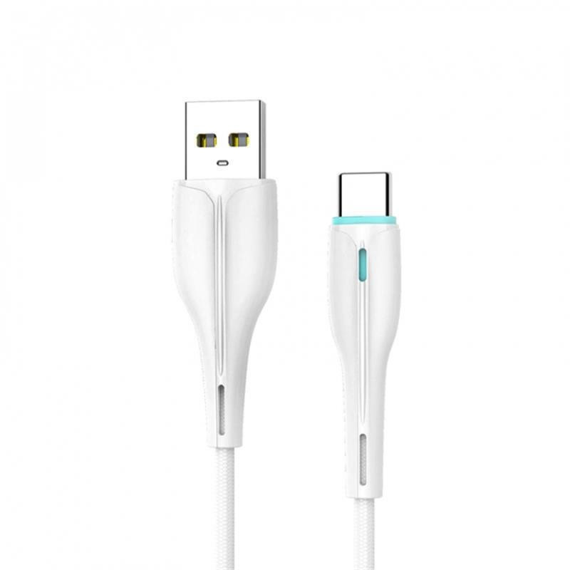 Дата-кабель SkyDolphin USB-000425, USB ( тато) - USB ( тато) Type-C , 1m White