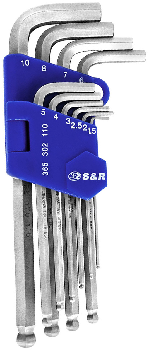 Набір шестигранних ключів S&amp;R Cr-V S&amp;R - купити в Україні
