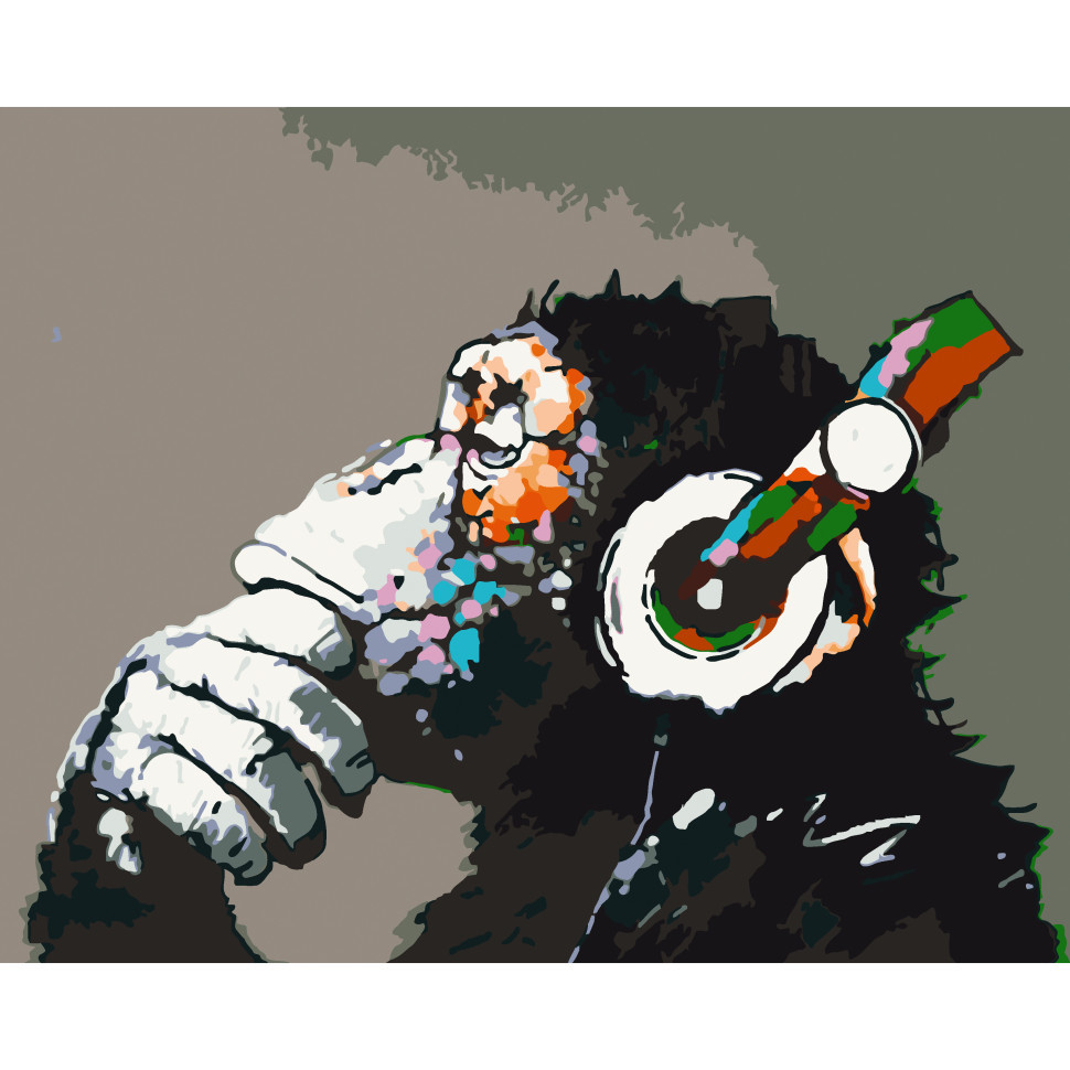 Картина за номерами Art Craft 11675-AC Disco monkey 40х50 см