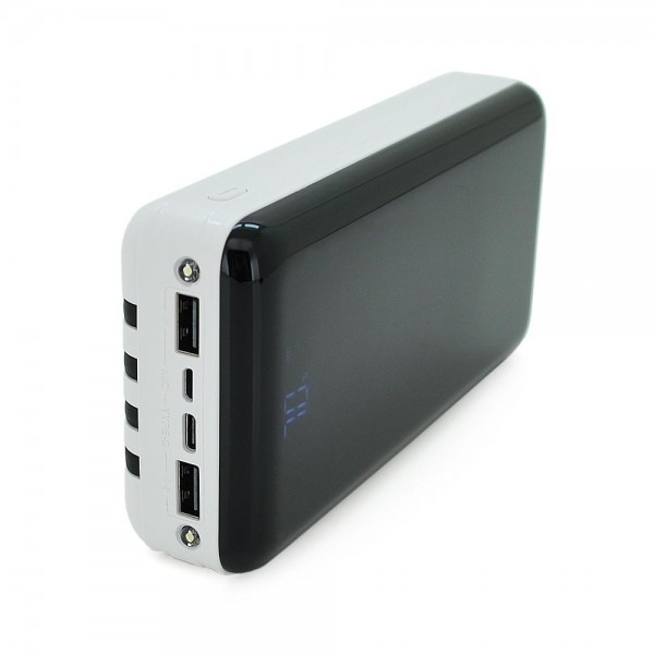 Зовнішній портативний акумулятор Bix BPW1 30000mAh Black White QC22.5W/PD20W