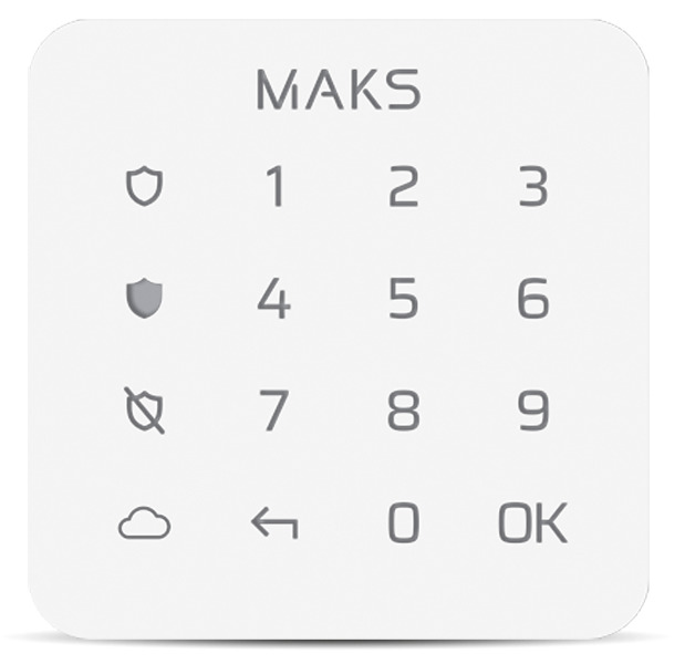 Клавіатура для сигналізації ITV Maks Keypad mini White