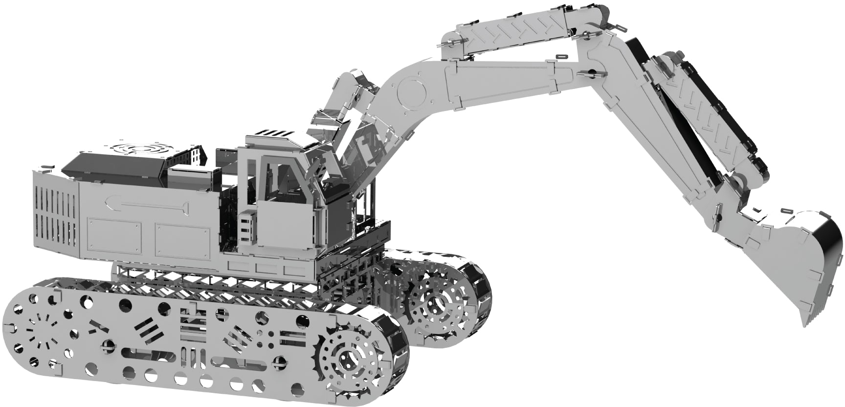 Конструктор Metal Time Tireless Digger MT043 Silver Металевий