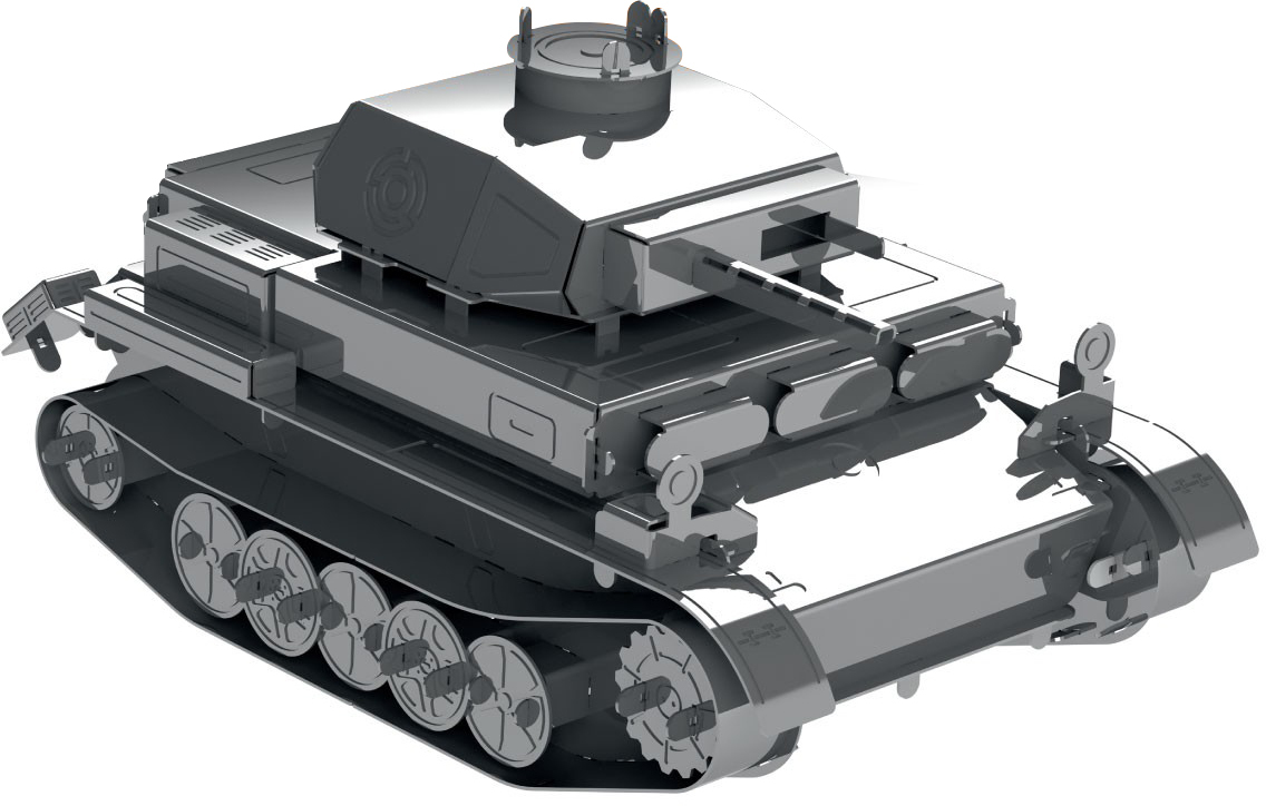 Конструктор Metal Time Pz.Kpfw. II Ausf. G MT061 Silver Металевий Metal Time - купити в Україні
