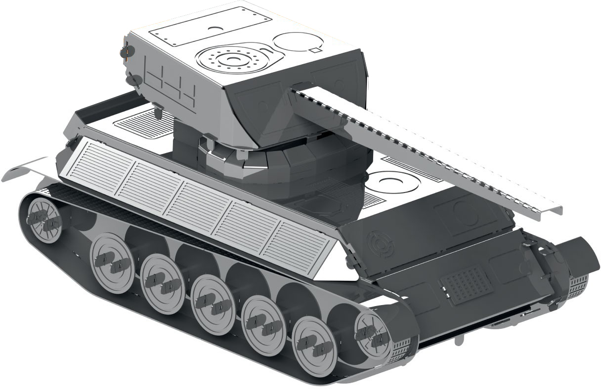 Конструктор Metal Time AMX-13/75 MT068 Silver Металевий Metal Time - купити в Україні