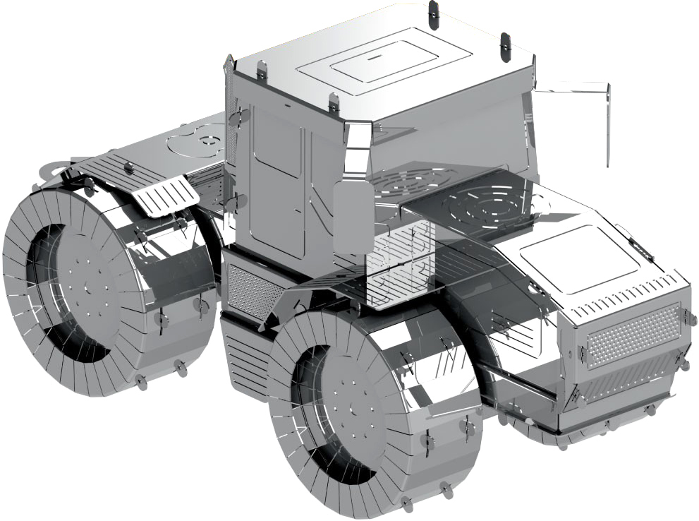 Конструктор Metal Time Tractor Slobozhanets MT074 Silver Металевий Metal Time - купити в Україні