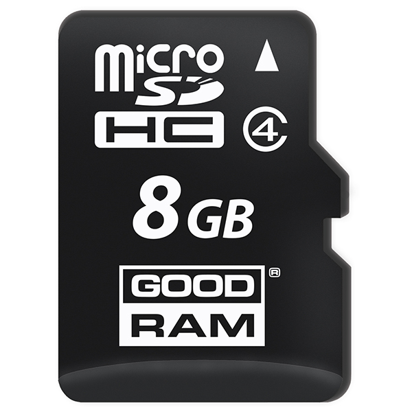 

Карта памяті MicroSDHC 08Gb class 4 GoodRam, 8 GB microSDHC class 4