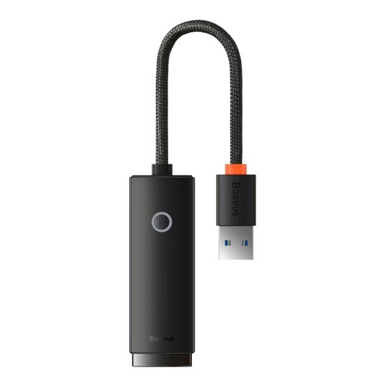 Перехідник Baseus WKQX000101 Lite Series USB-A to Ethernet Black 1000Mbps