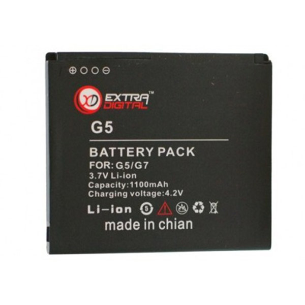 

Акумулятор HTC G5 Extradigital 1100 mAh, BMH6210