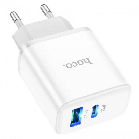 Адаптер живлення для телефона Hoco C105A White 20W