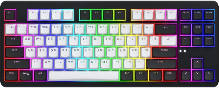 Клавіатура Hator Rockfall 3 Mecha TKL wireless orange Black (HTK850UA) Eng / Ukr