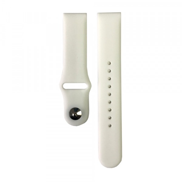 Ремінець для смарт-годинника Infinity SILICONE 20 mm White