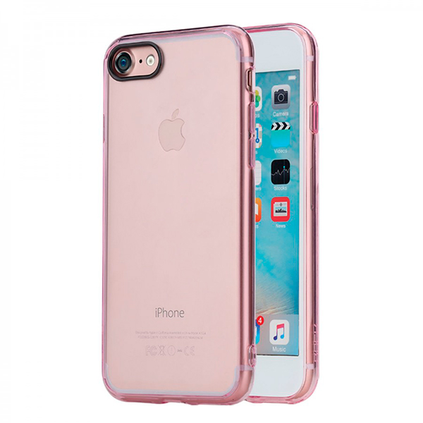 

Накладка для iPhone 7/iPhone 8 TPU+PC Rock Pure Series Рожевий, iPhone 7 TPU+PC Rock Pure Series
