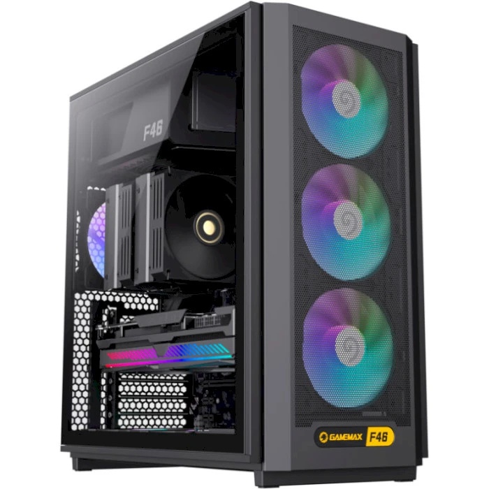 Корпус для ПК GAMEMAX F46 BK Black GAMEMAX - купити в Україні