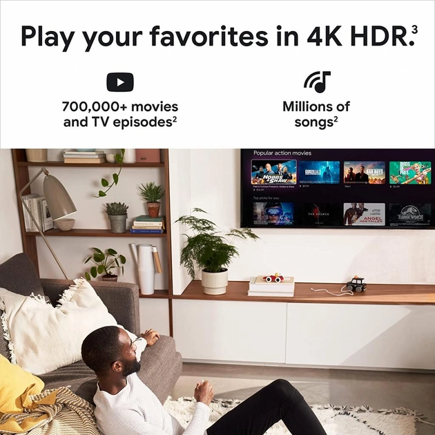 テレビ Chromecast with Google TV 4K Sky Chromecast with Google TV【4K】 - REVIEWZOO - スマート家電