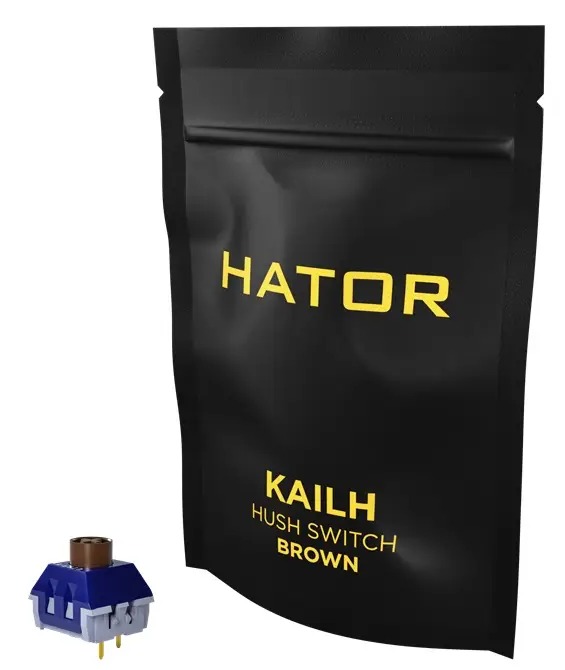 Набір перемикачів для клавіатури Hator Hotswap Switch Kailh Hush Brown (HTS-106)