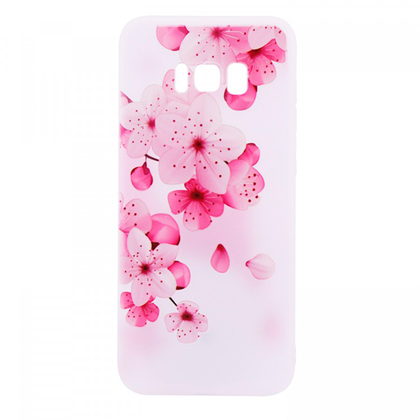 

Накладка для Samsung Galaxy G955 S8 Plus силікон TPU soft touch Сакура, Samsung Galaxy S8+ G955 силікон soft touch