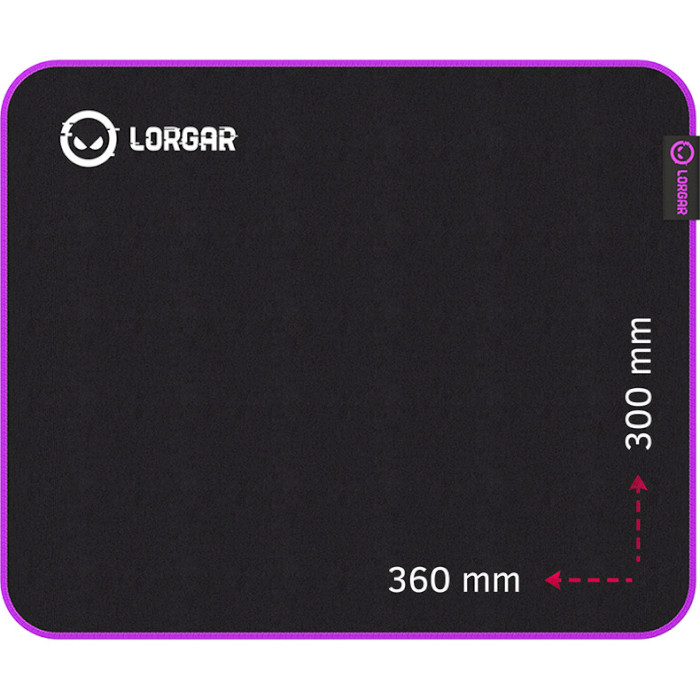 Килимок для мишки Lorgar Main 313 Black Purple (LRG-GMP313)