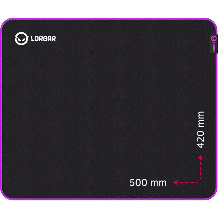 Килимок для мишки Lorgar Main 315 Black Purple (LRG-GMP315)