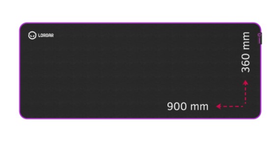 Килимок для мишки Lorgar Main 319 Black Purple (LRG-GMP319)