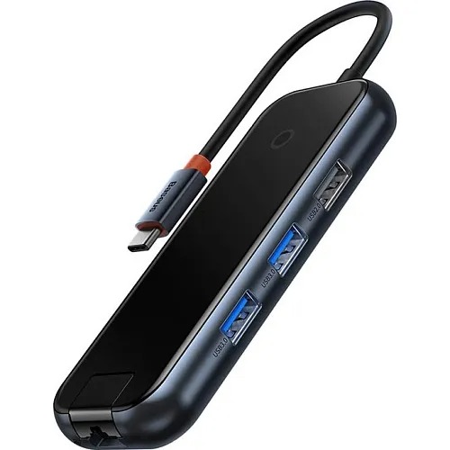 USB-хаб Baseus AcmeJoy 4-Port Type-C Dark Gray (WKJZ010513)