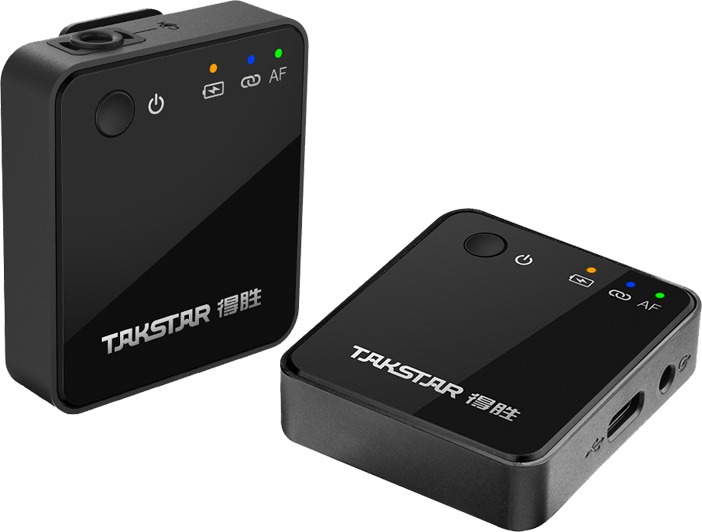 Мікрофон Takstar V1 Dual Wireless Video Microphone for Apple Black Takstar - купити в Україні