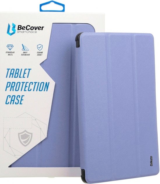 Чохол-книжка для планшета BeCover Tri Fold Soft TPU Silicone для Apple iPad Air 5 (2022) 10.9 Purple (708511) BeCover - купити в Україні