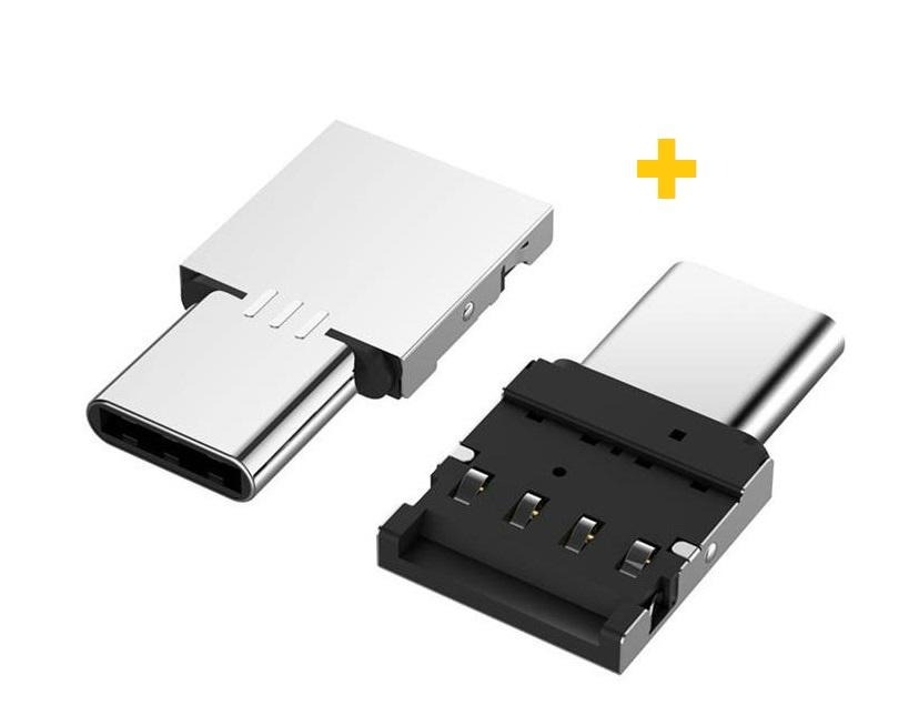 Перехідник XoKo AC-045 USB (мама) - Type-C (тато) Silver 2 шт.